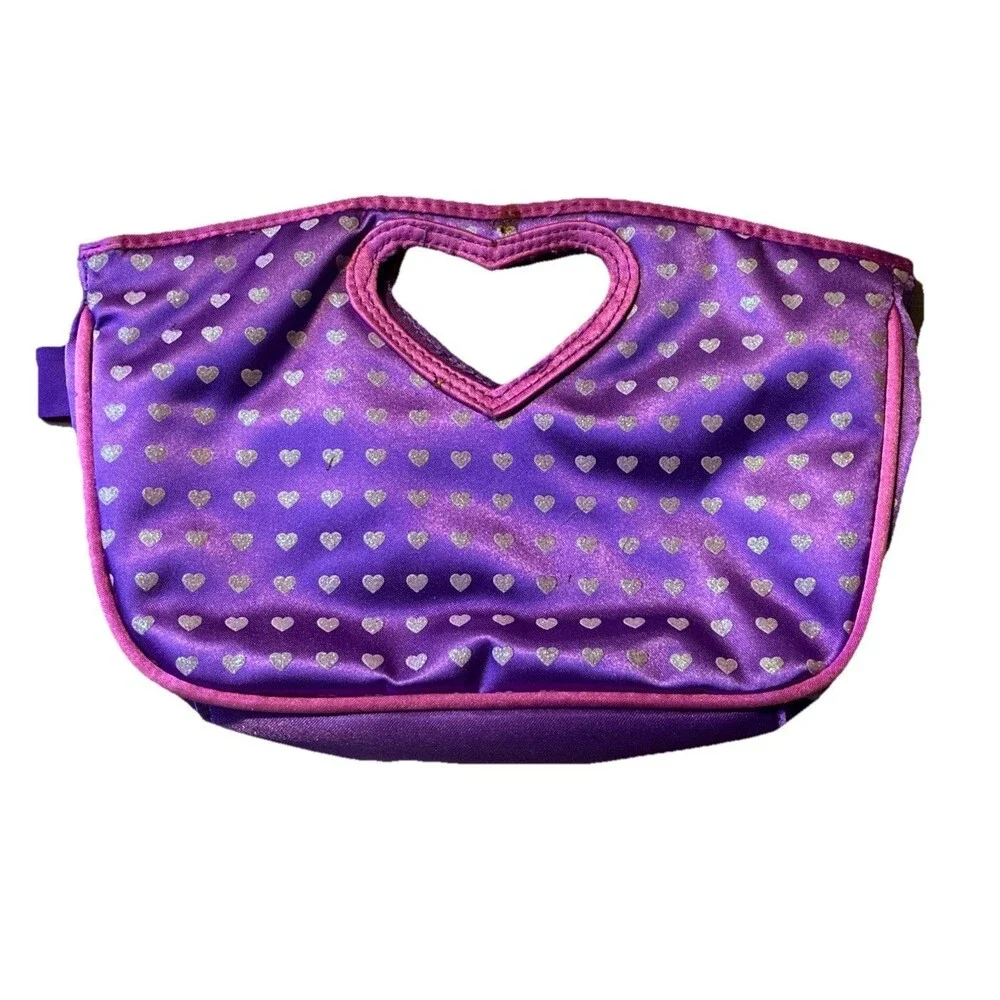 \ RARE Hasbro My Little Pony girl's Purple handbag  carrier bag purse VTG 2004